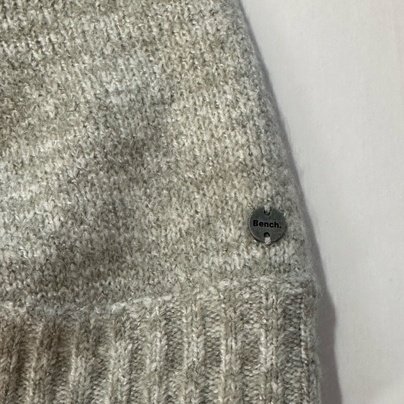 Bench women’s size S soft‎ knit cardigan sweater with front zip with hood, gray - Picture 10 of 14